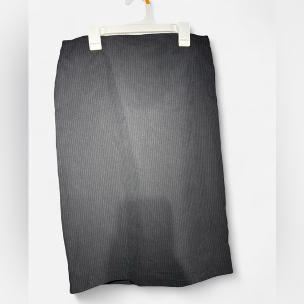 agnès b. Paris Pinstripe Cotton Pencil Skirt Made in France 40 - Picture 5 of 11